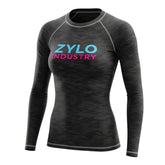 High Quality Martial Arts Wear Sublimated Rashguard Long Sleeve Women's Jiu Jitsu Rash Guard